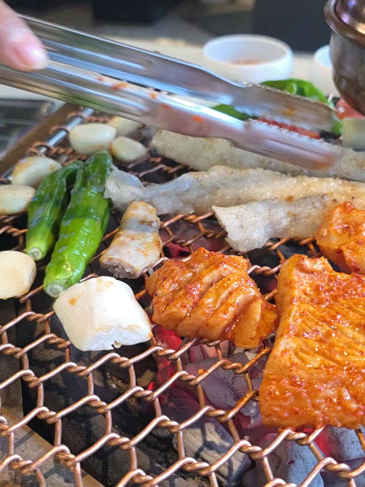 Yangdaechang table spread at Chodaechang Baekseok Branch