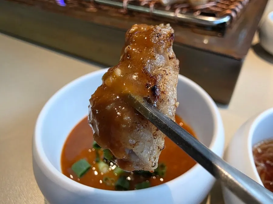 Grilled Korean beef gopchang
