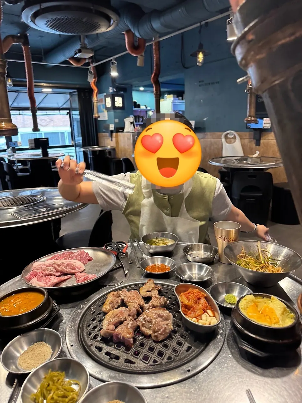 Fully grilled Jeju specialty pork cuts