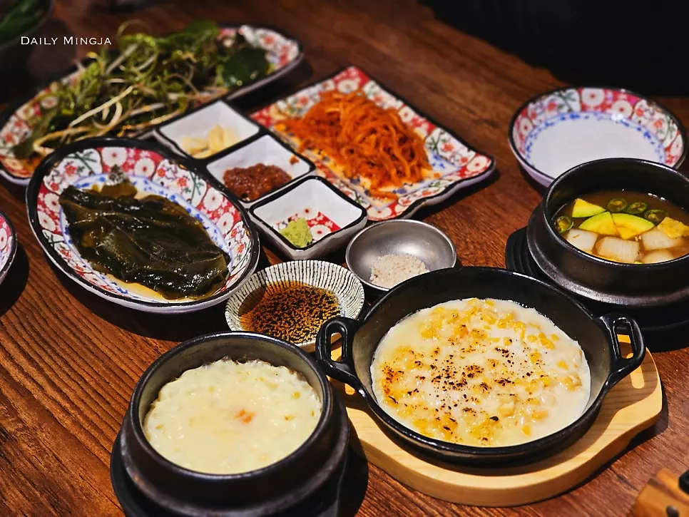소갈비살 2인 세트 기본 상차림