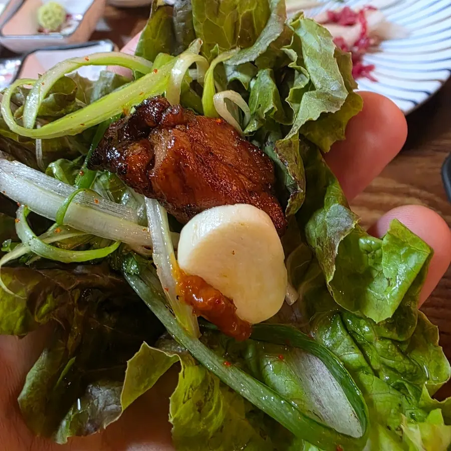 Plate of 500g marinated pork