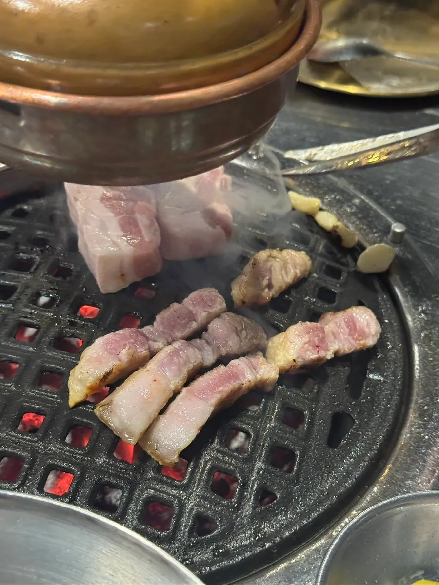 먹기 좋게 잘린 오겹살