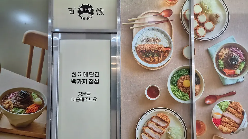 Front entrance usage notice on Baek Sojeong's outdoor panel