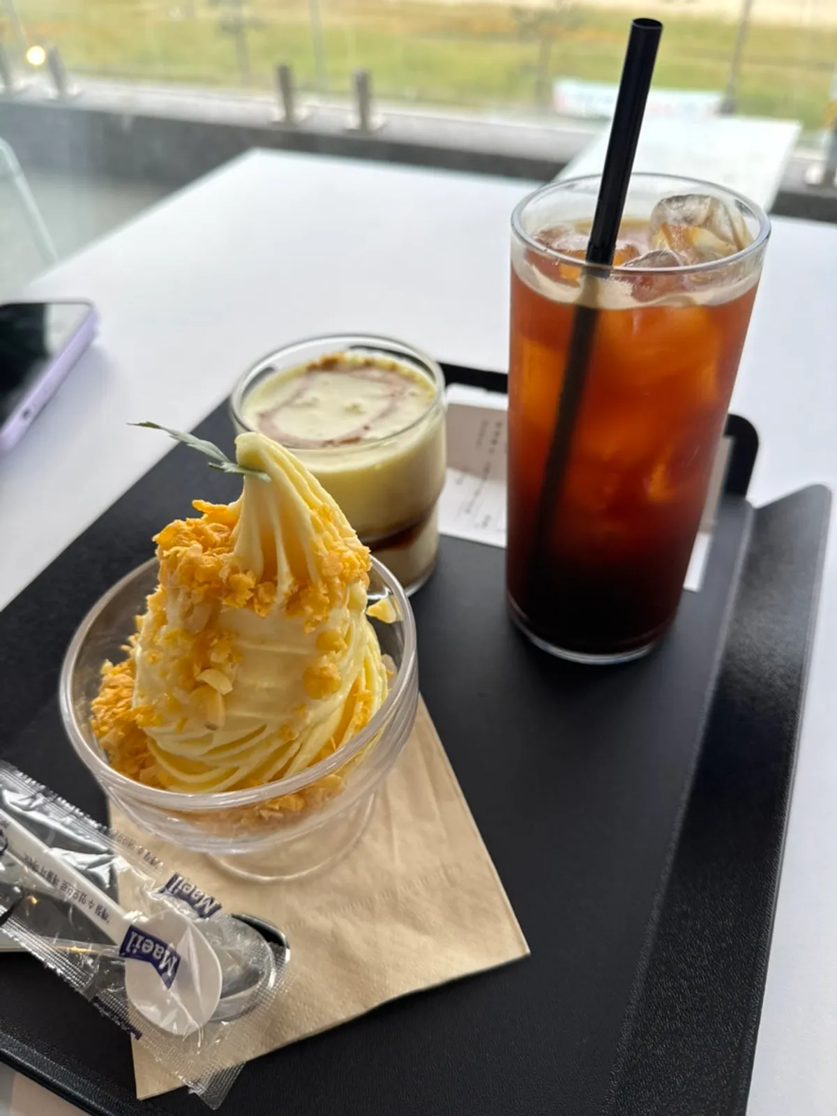 옥시기아이스크림과 옥수수크림샷라떼, 아이스아메리카노