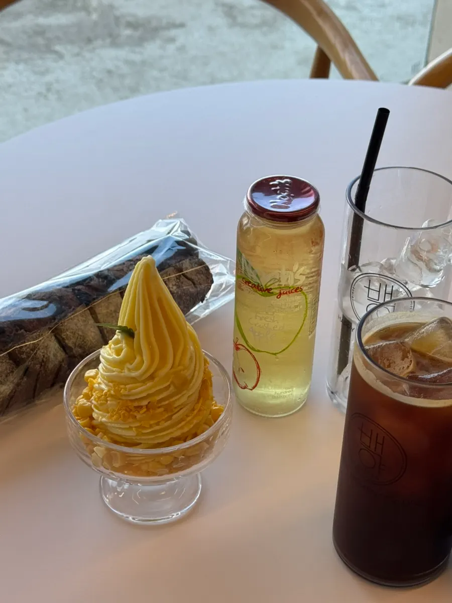 Baegya Coffee's signature corn ice cream