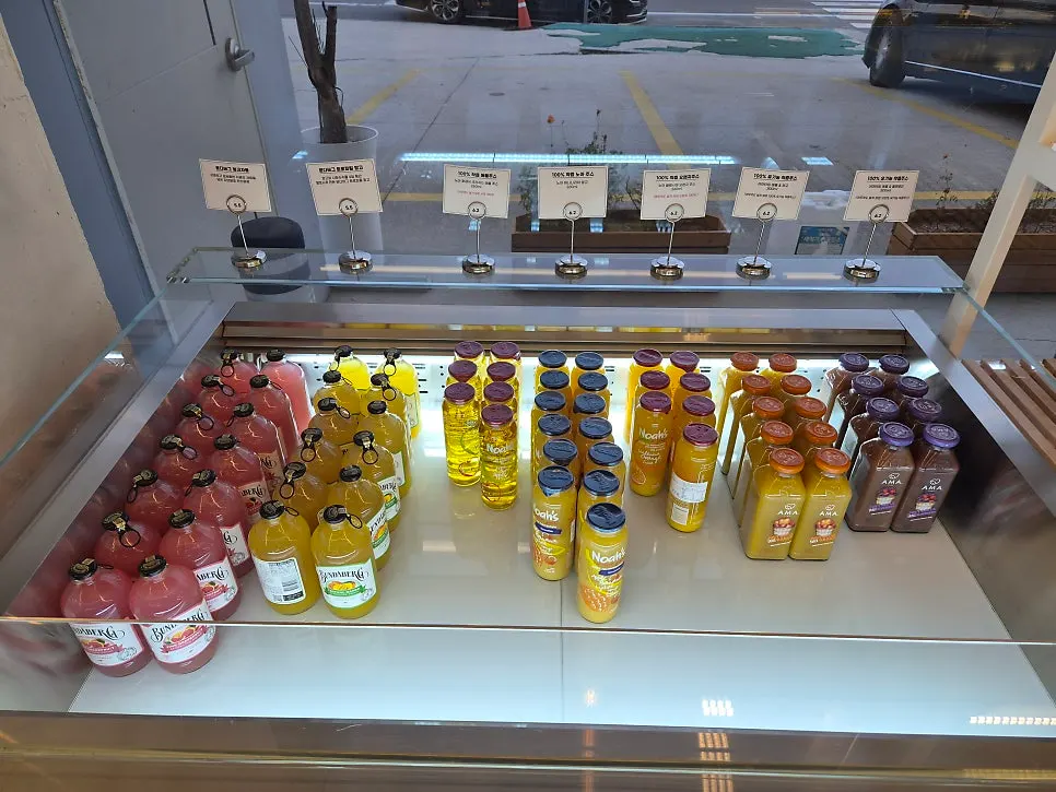 Retail display area on the 1st floor of Baegya Coffee