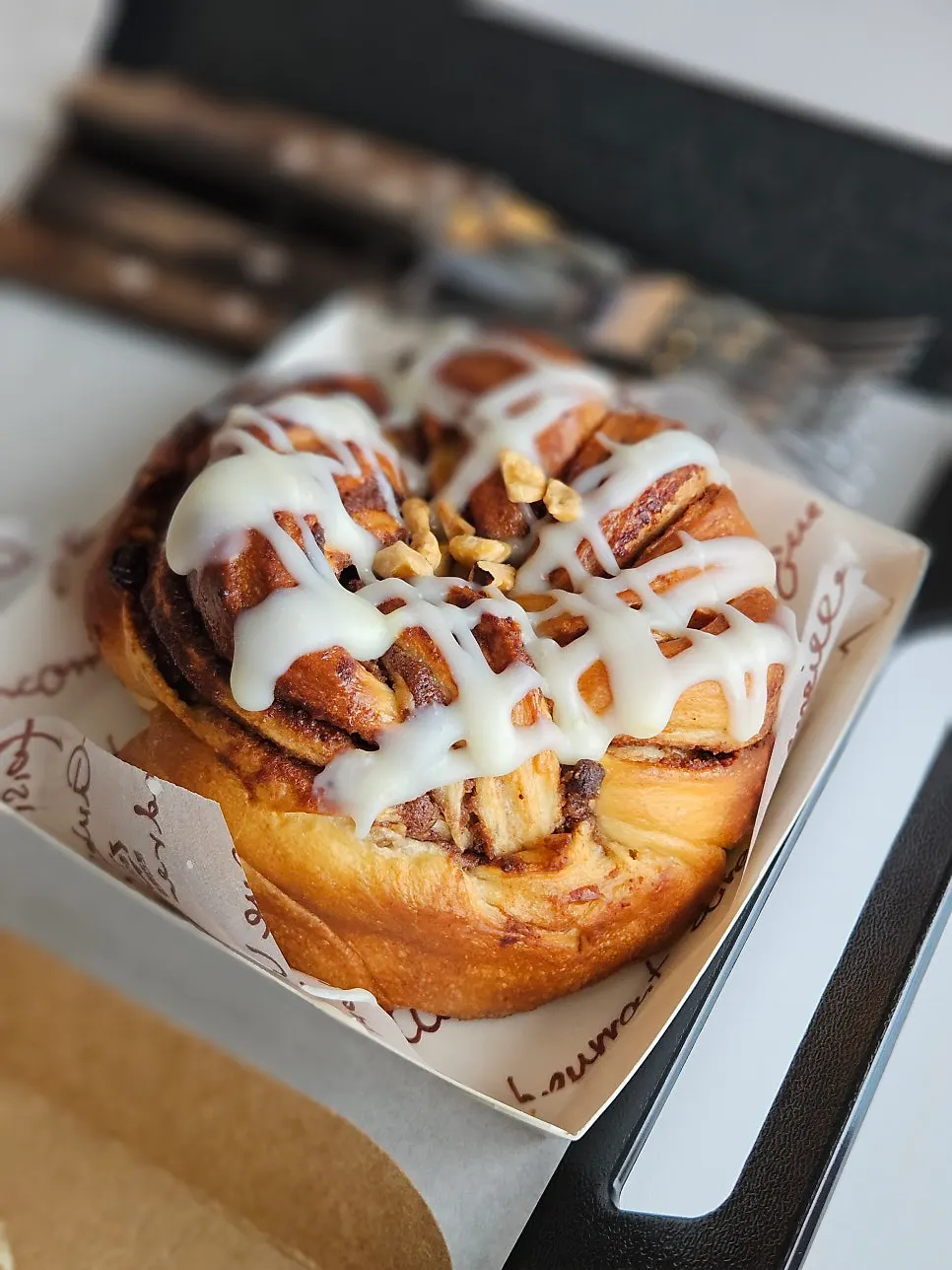 Cinnamon-scented bread and condensed-milk-coated bread