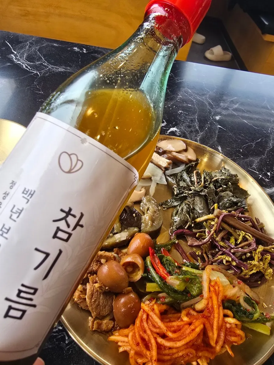 백년보리밥 정식 구성 안내판