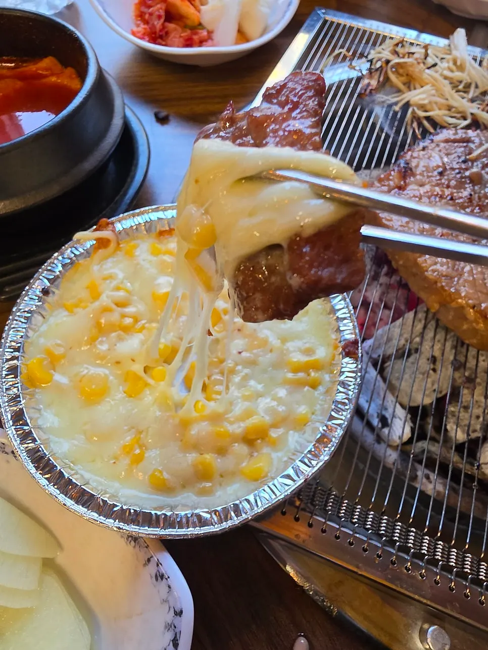 기본으로 나온 콘치즈