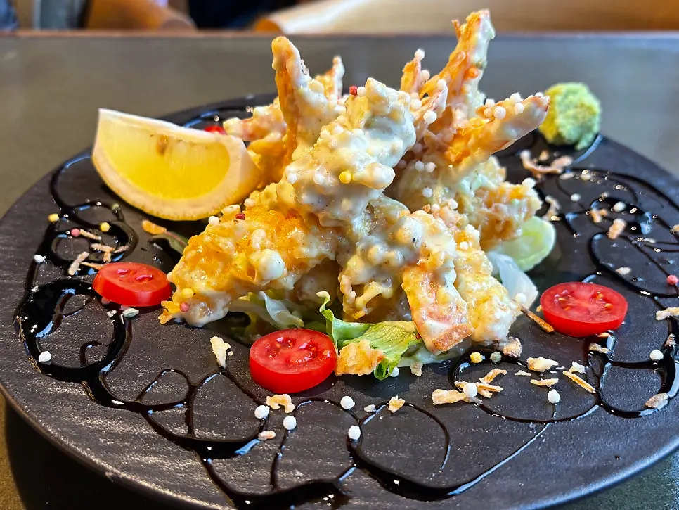 바이찬 와사비크림새우 한 접시