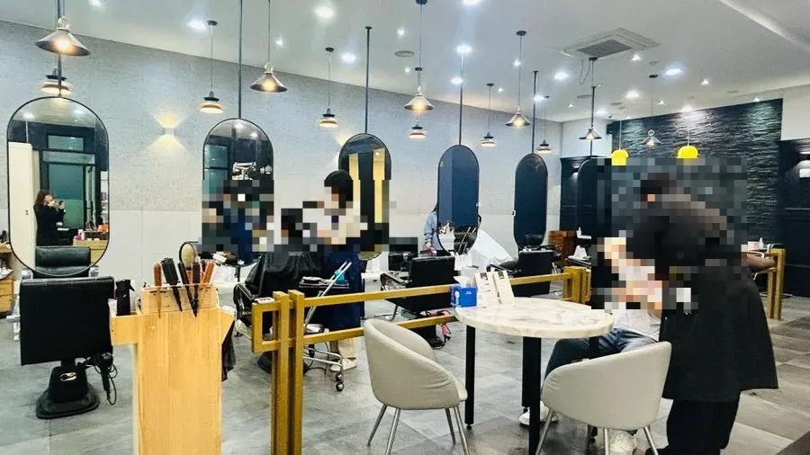 Interior of the salon with a modern atmosphere