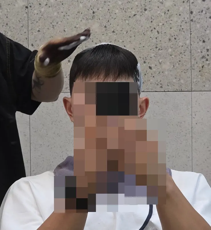 중화 전 PH 조절 약품 도포 과정