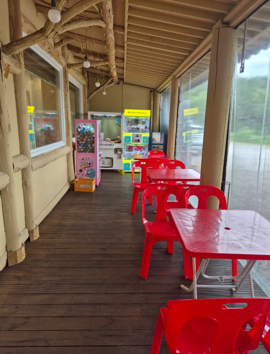 Seating in the spacious waiting area