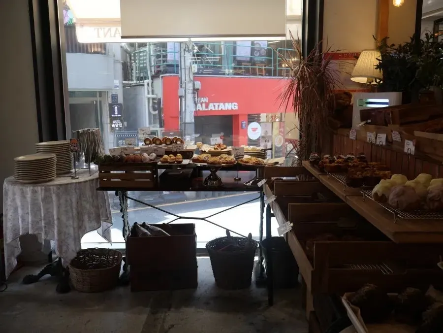Interior space and lighting at Bakerist Brown