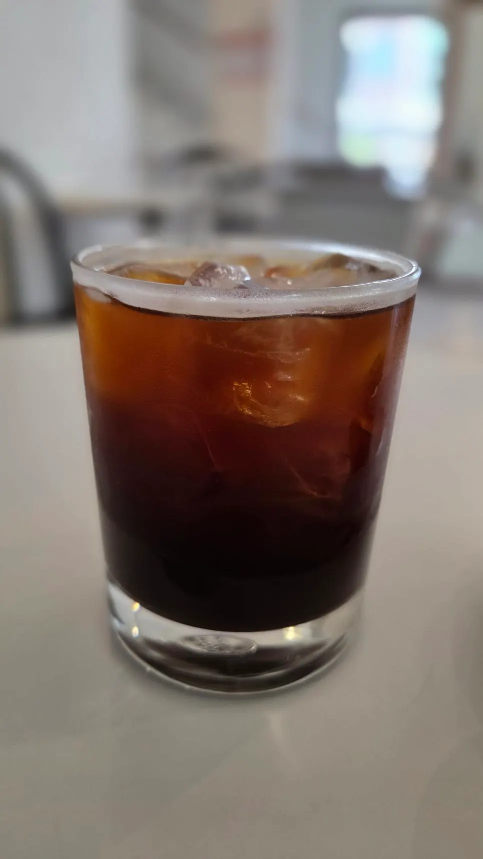 Iced Americano enjoyed alongside the Gangnam Sand