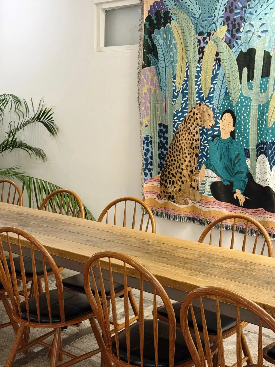 Seating area at Bakerist Brown