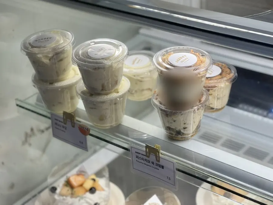 L-shaped bakery display case