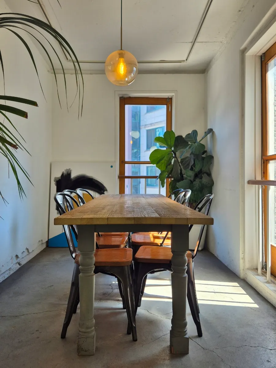 Café interior with an atmospheric mood