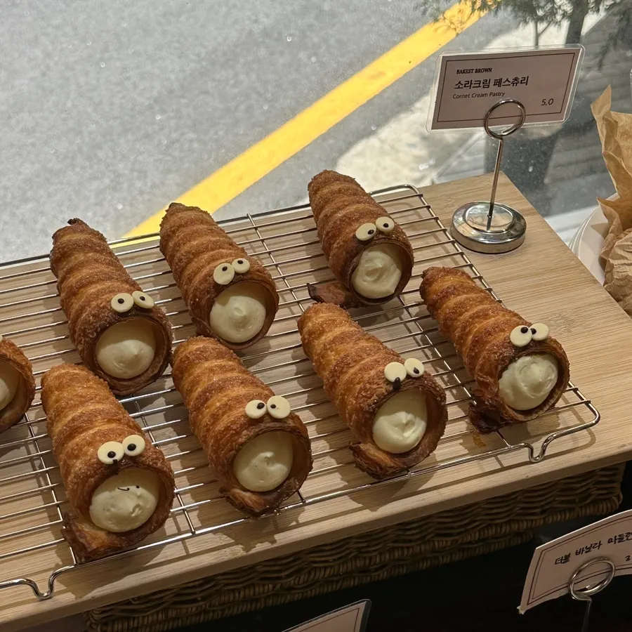 Salt bread on display at Bakerist Brown