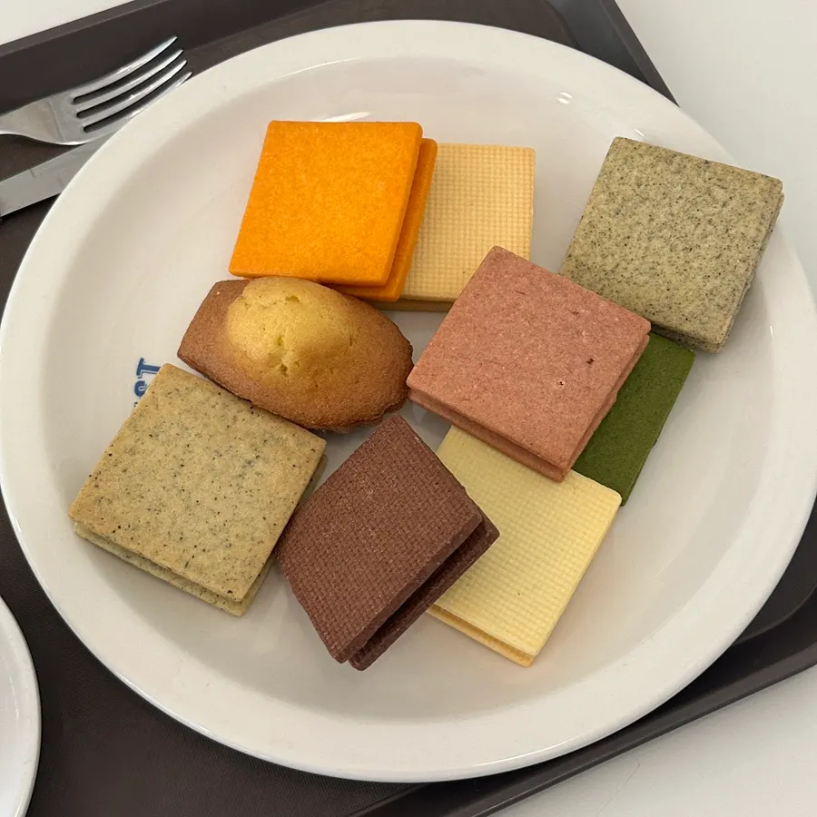 Dessert spread on the table at Bakerist Brown