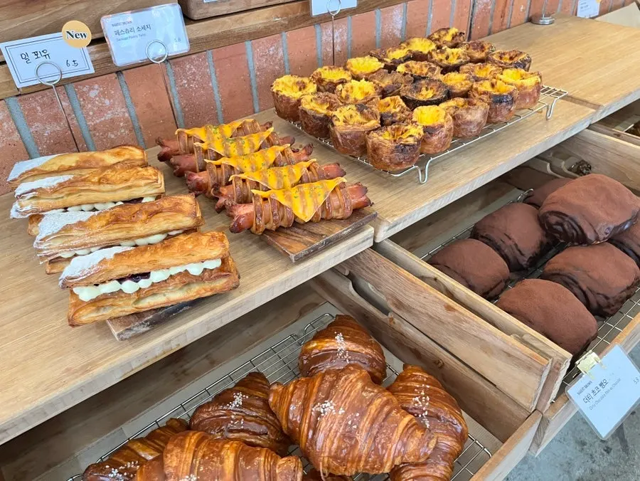 1st floor with a variety of breads on display