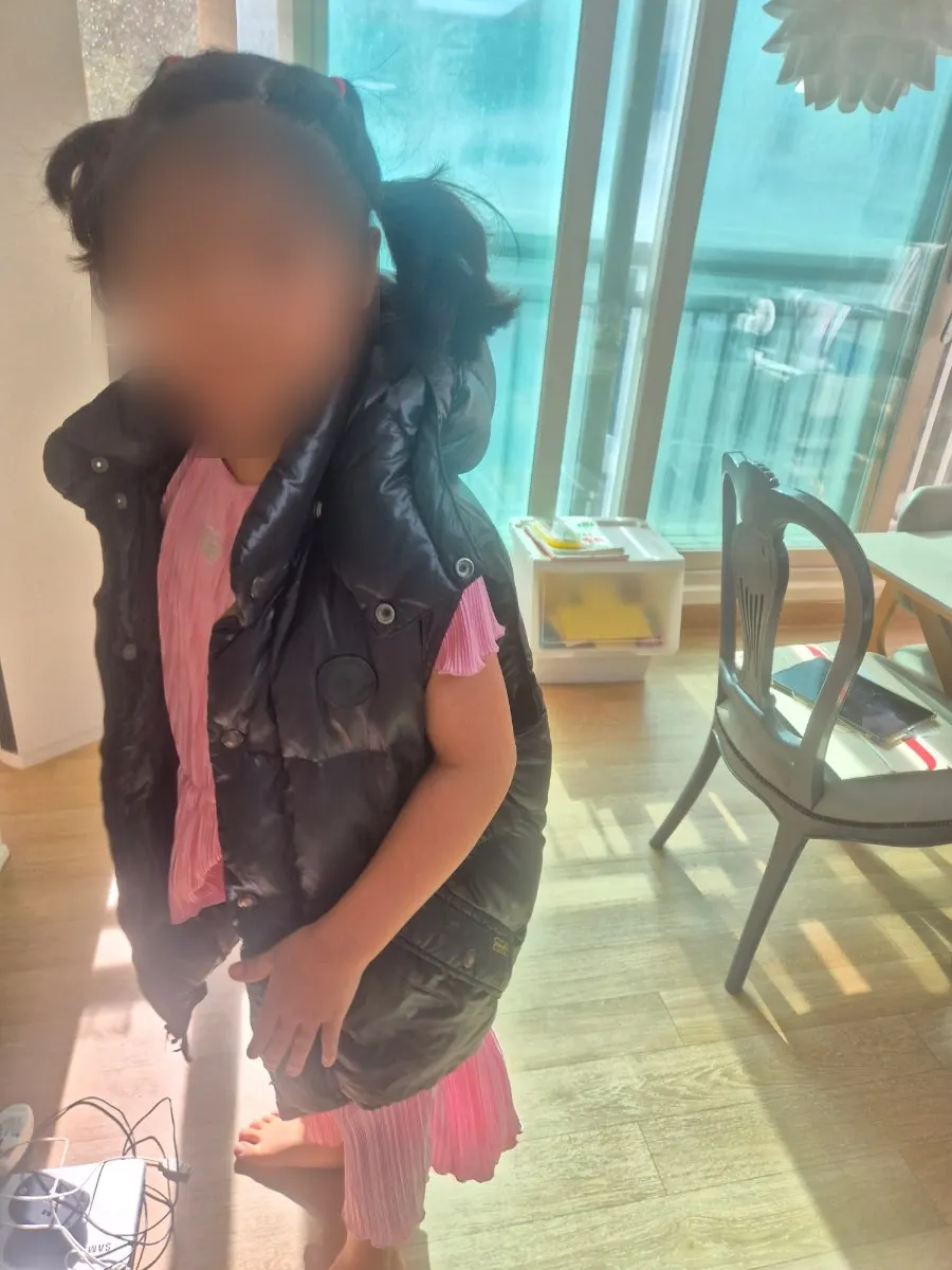 집에 가져온 빈티지 폴로 패딩조끼