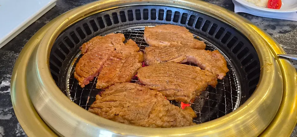 Marinated ribs grilled to a golden brown
