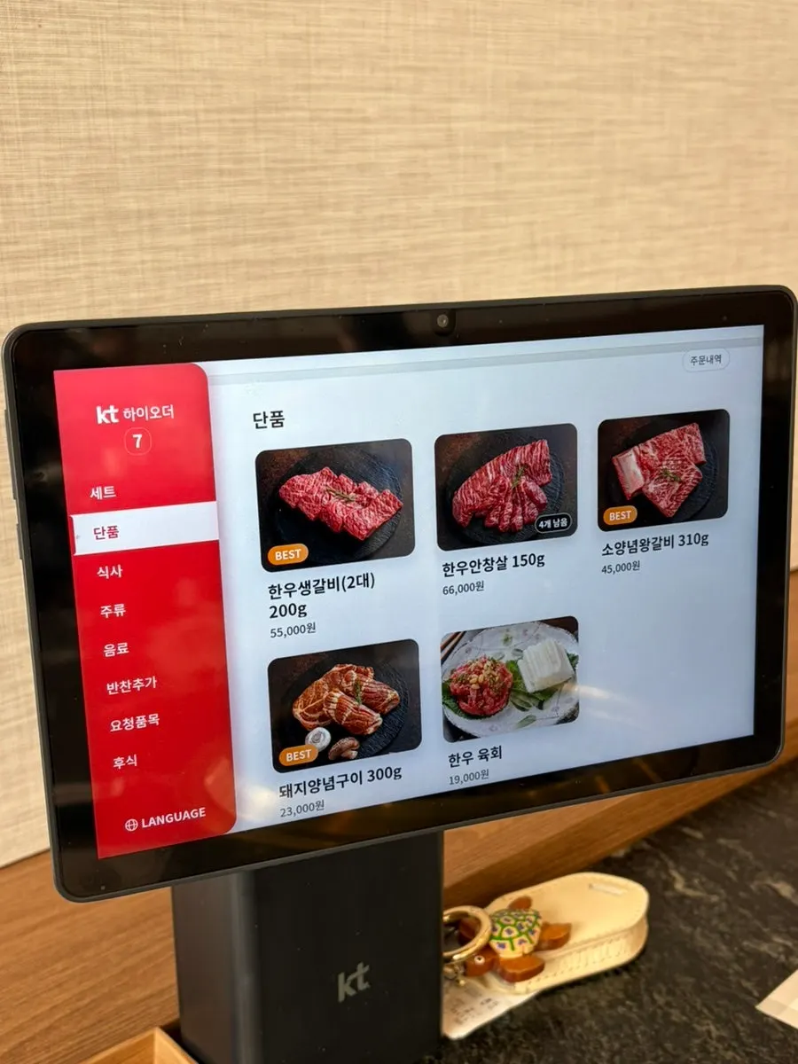Ihwajeong Galbi Myeongga menu information