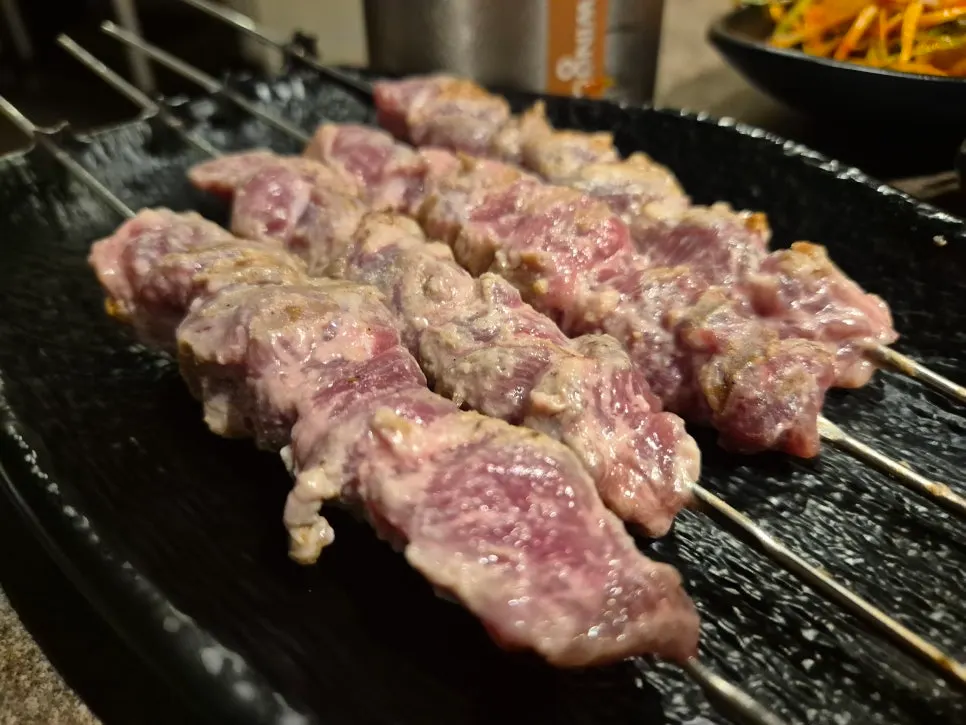 Thick lamb skewer menu