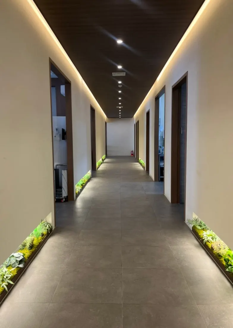 Restaurant interior resembling an upscale Korean set-menu restaurant