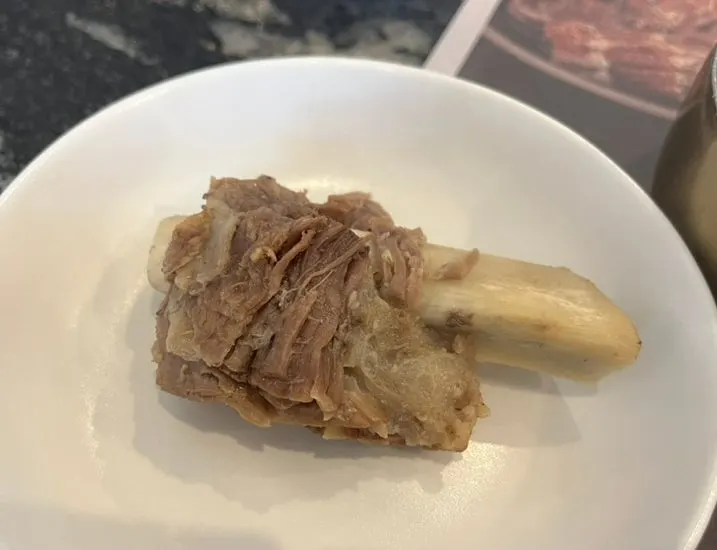 Galbitang generously filled with rib meat