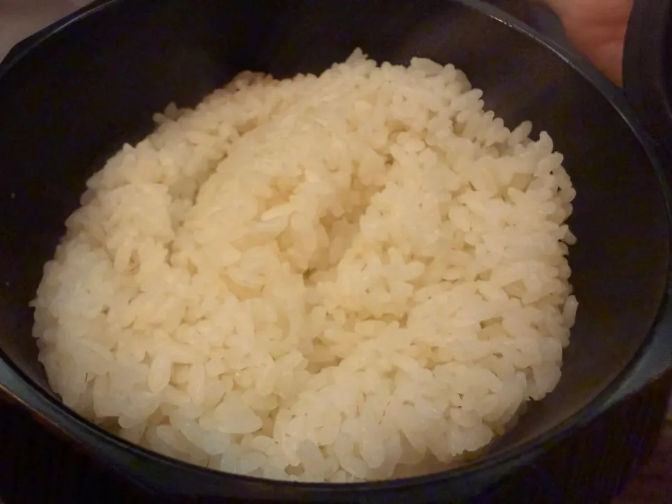 Self-serve rice bowl with refills available
