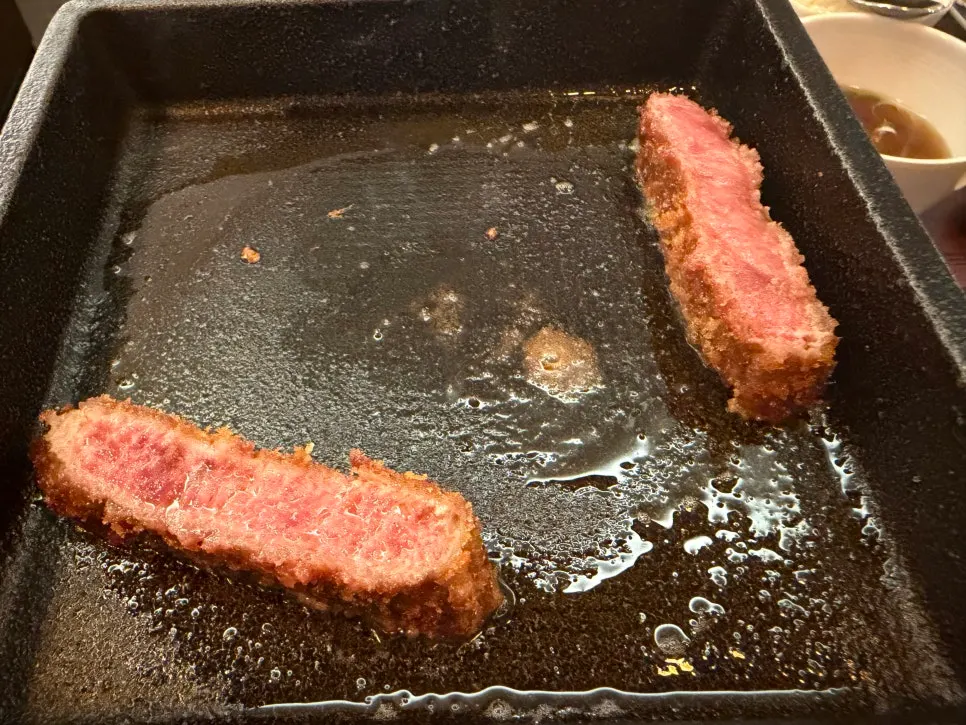 Gyukatsu grilled together with French butter on top