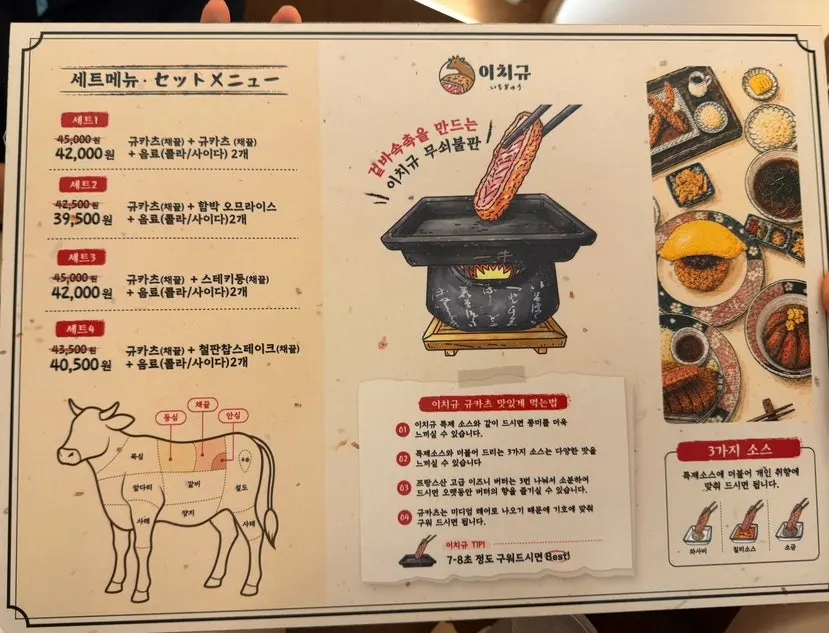 이치규 세트메뉴 안내