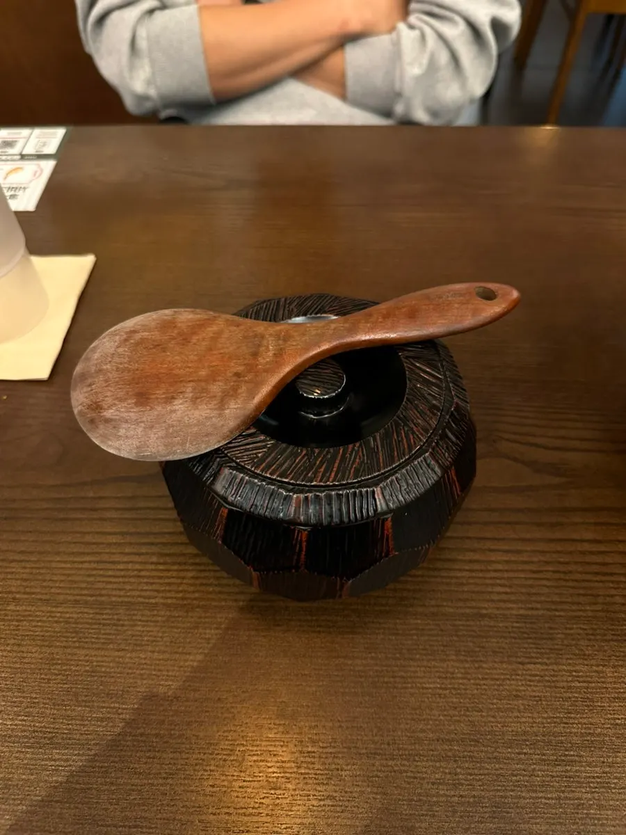 Rice served in Ichigyu's rice pot
