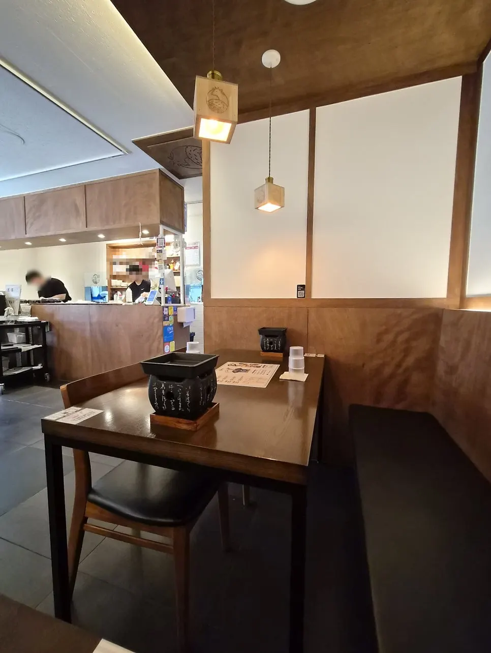Seating inside Ichigyu Balsan Station Branch