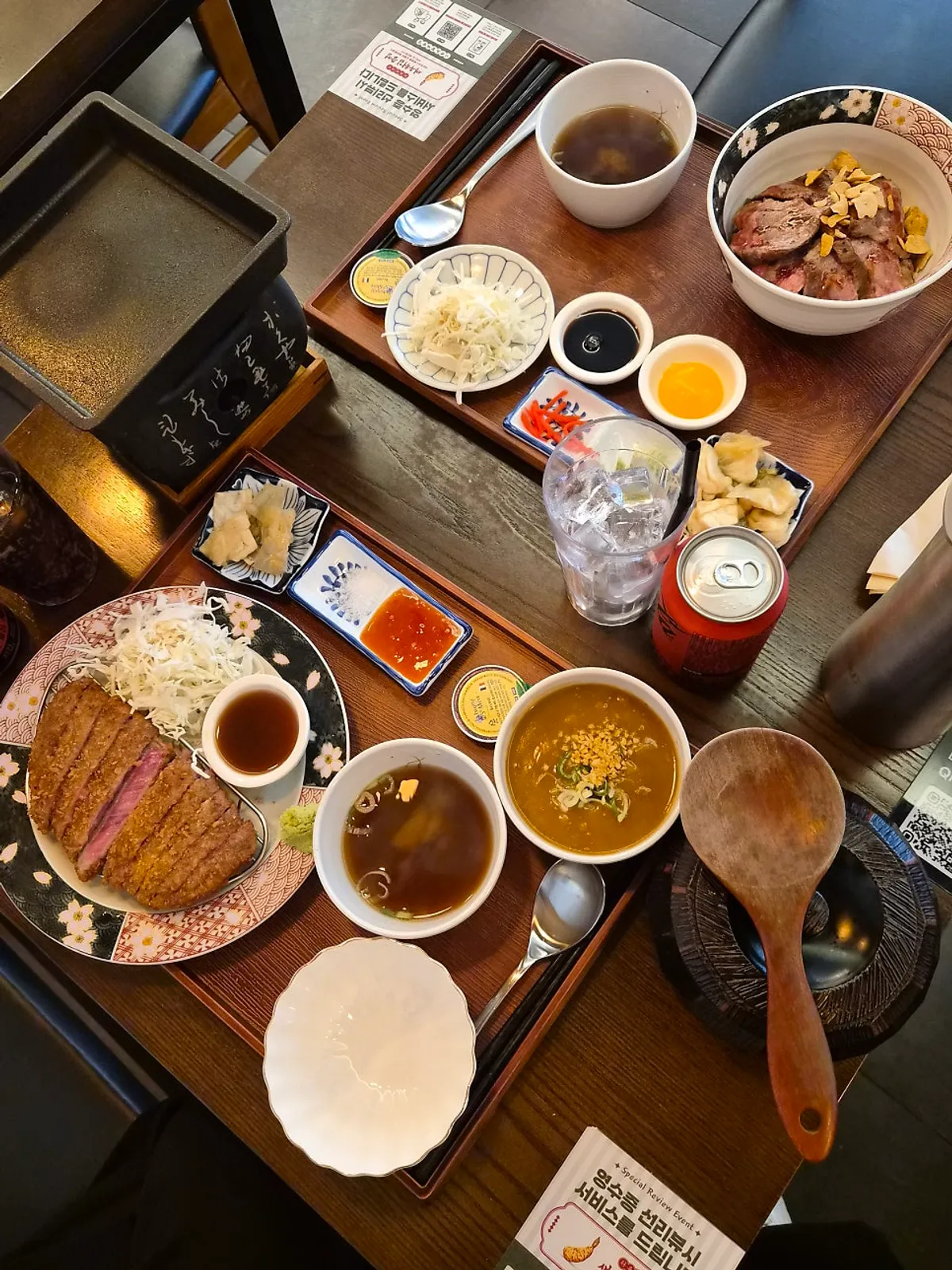 Table set with Set 3 and mini curry