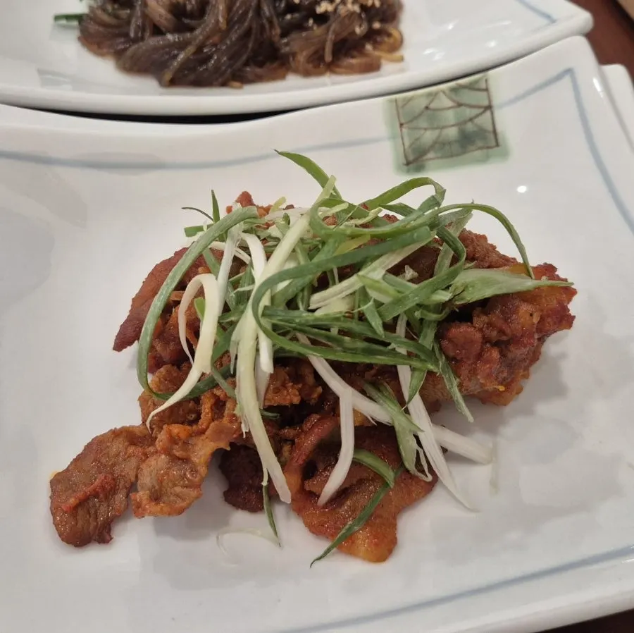 Pork stir-fry served as a basic side dish