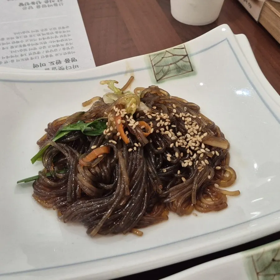 Japchae served as a basic side dish