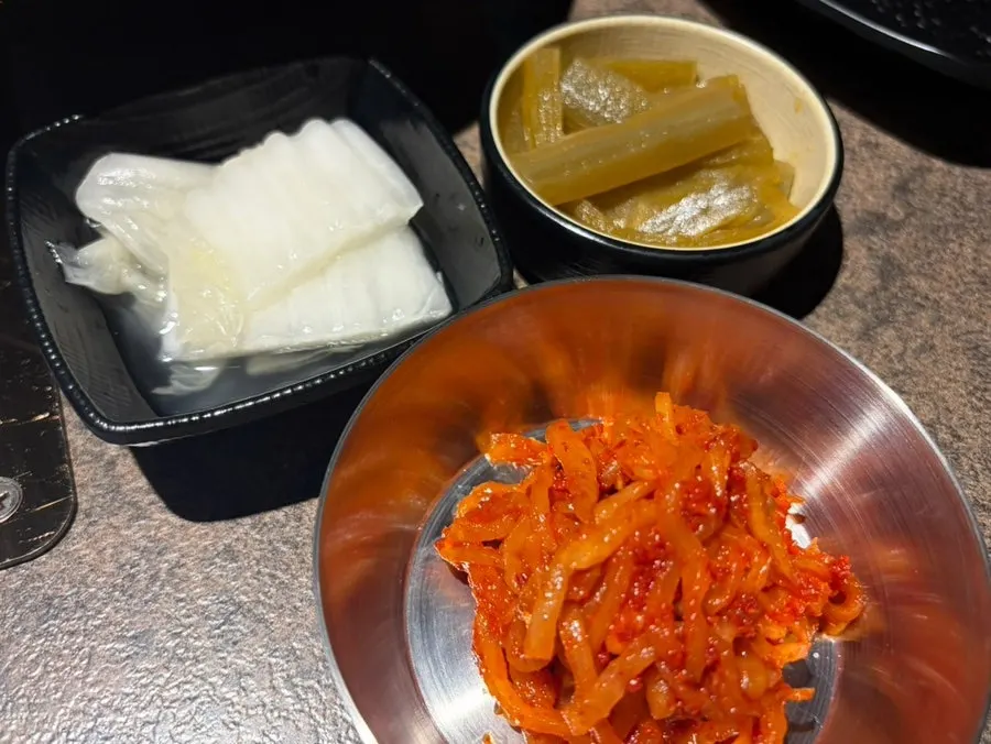 Lunch set skewers with side dishes