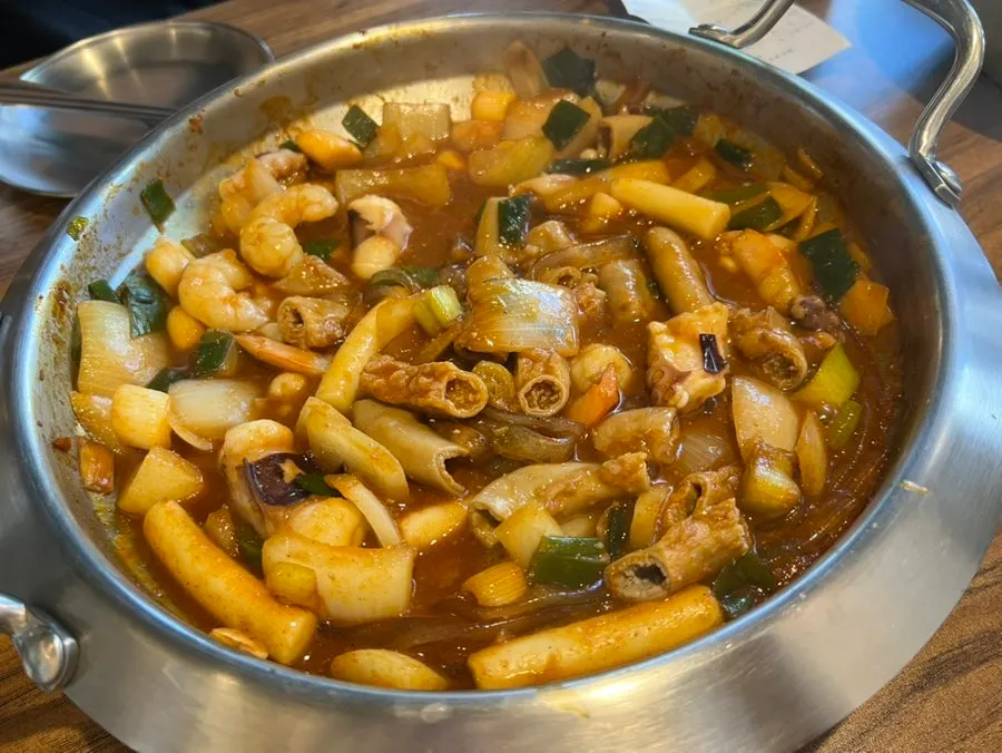 Nakgopsae with octopus and shrimp