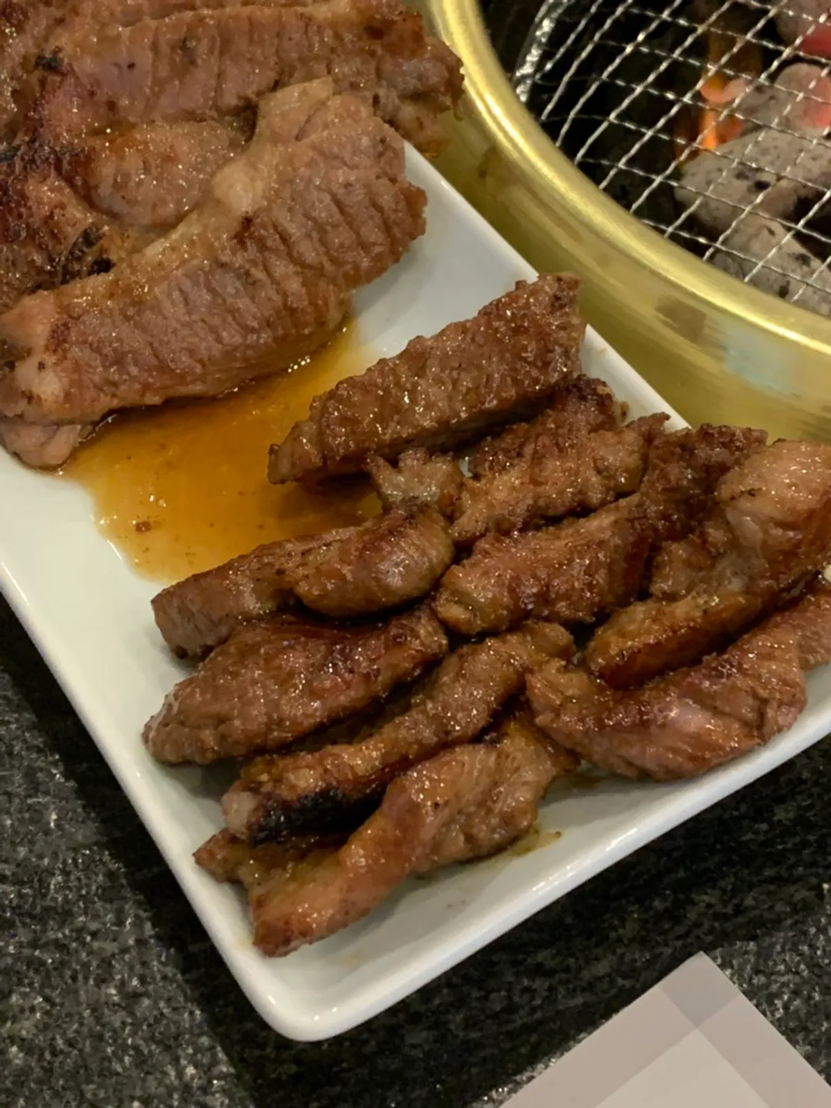 Signature marinated pork ribs at Ihwajeong Galbi Myeongga Magok-Balsan Branch