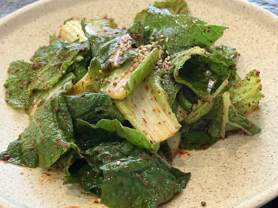 Potato salad and acorn jelly side dishes