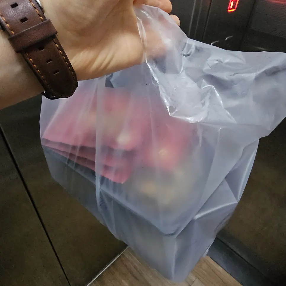 Container of takeout pungcheon eel