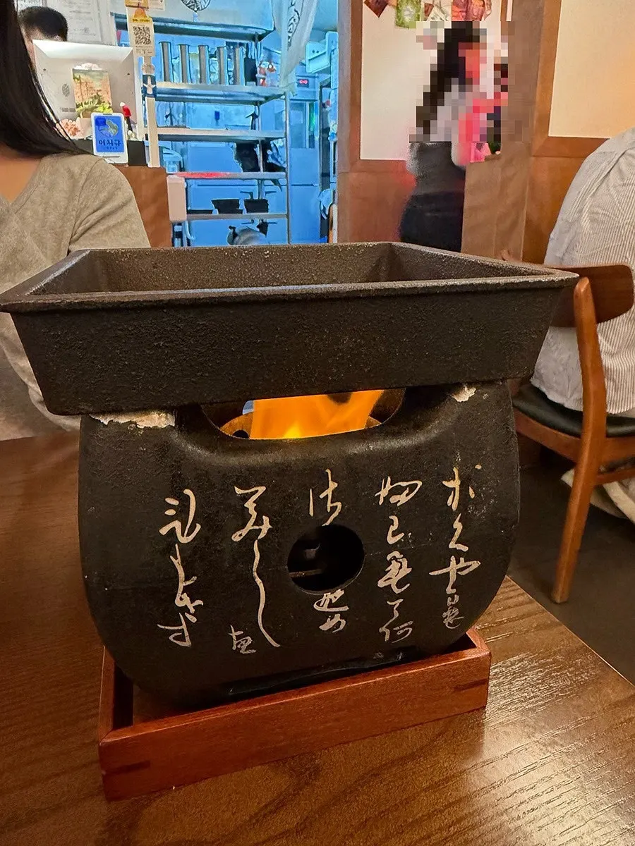 Cast-iron plate for grilling gyukatsu