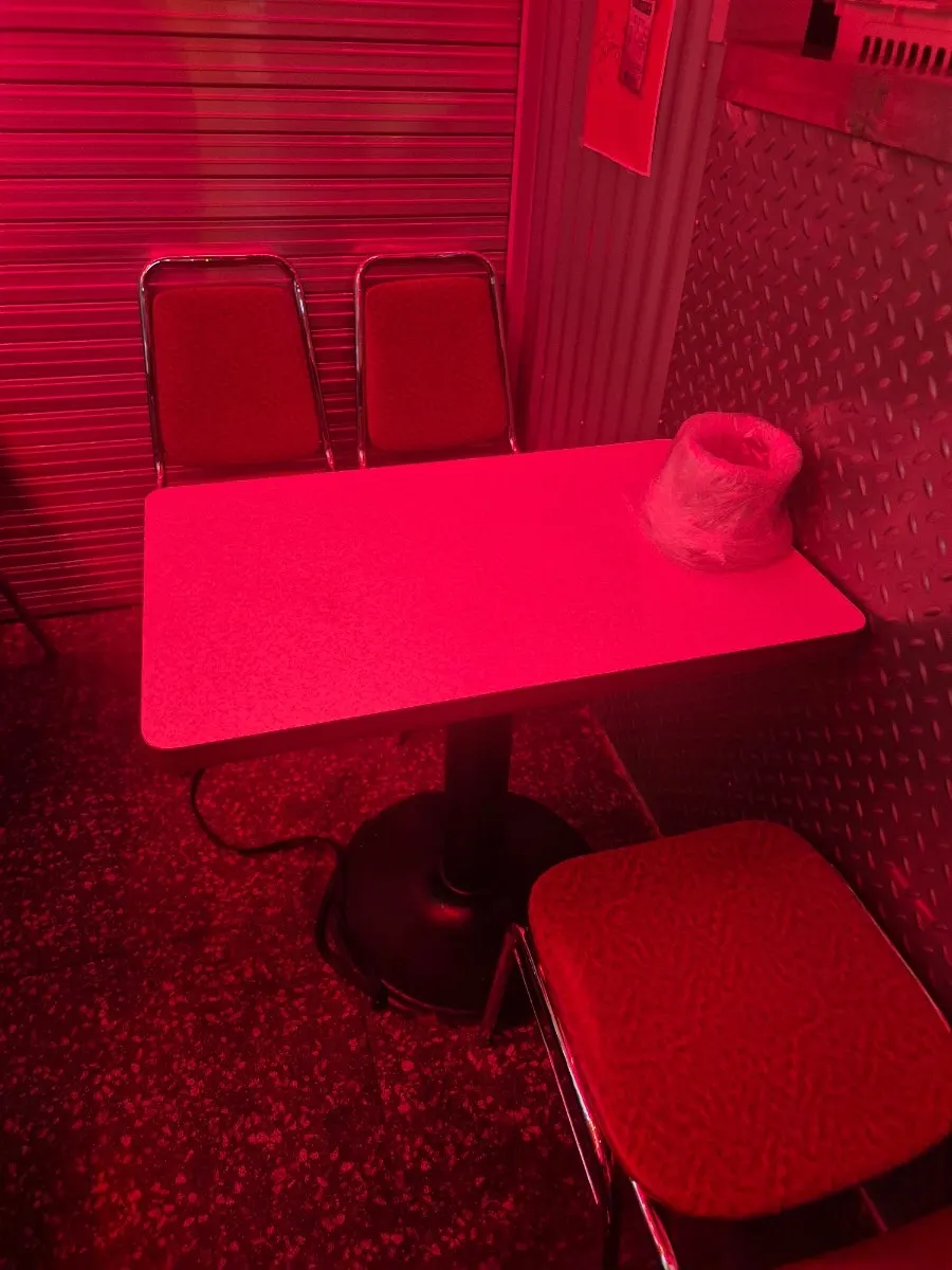 Seating inside Daily Beer Balsan Station Branch