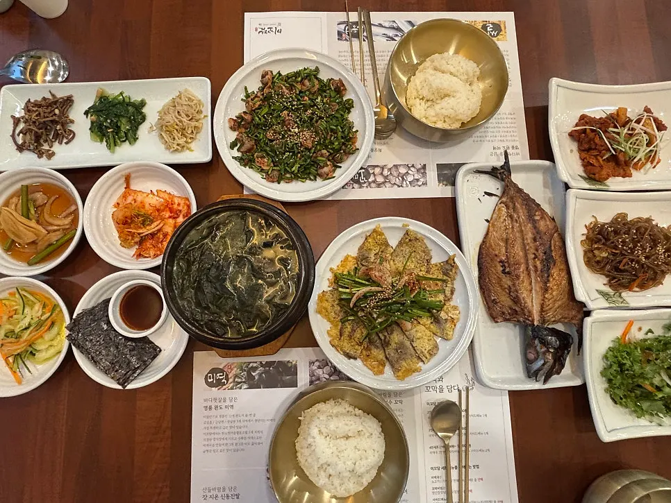 한상가득 2인세트 한정식 상차림