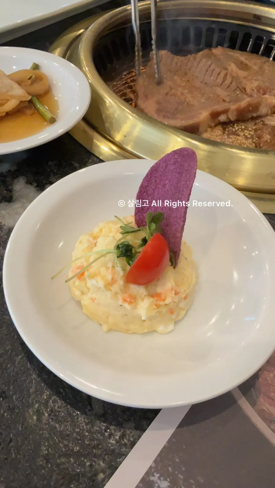 Potato salad that suited the writer's taste