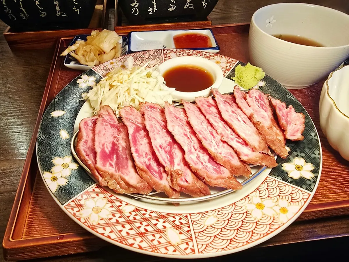 Gyukatsu meal at Ichigyu Balsan Station Branch