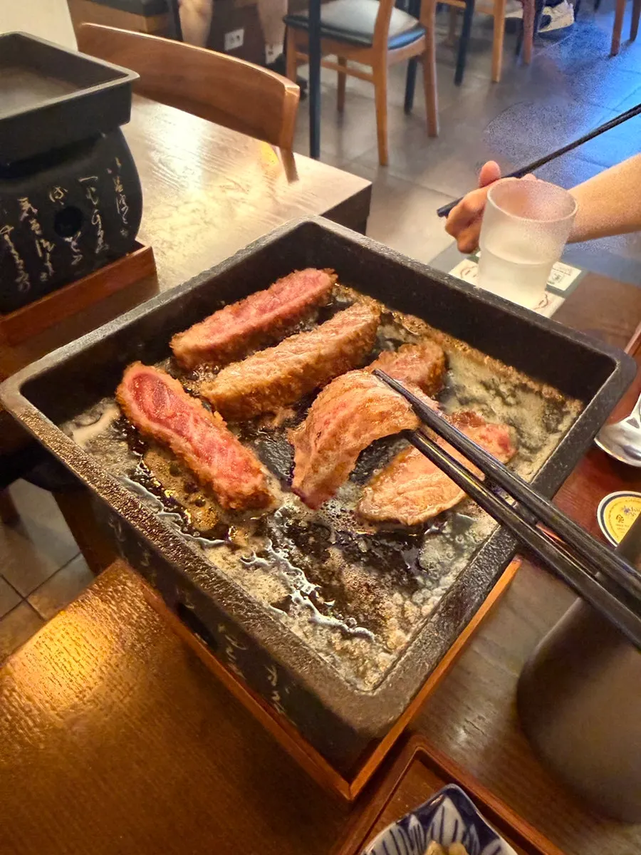 Ichigyu sirloin menu